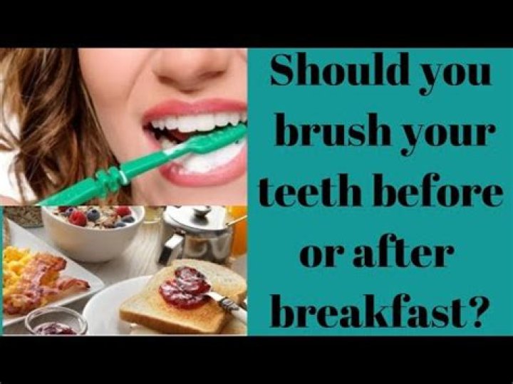 Should you brush your teeth before breakfast?