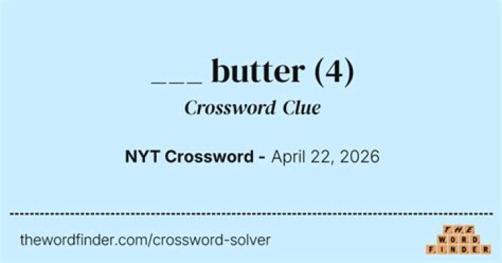 Skincare butter Crossword Clue and Answer in Daily Themed Puzzle - News