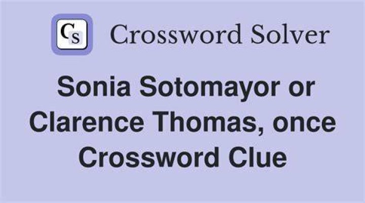 Sonia Sotomayor or Sofia Vergara, for instance Crossword Clue Universal