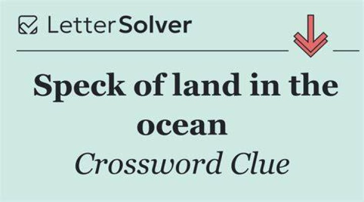Speck of land in the ocean