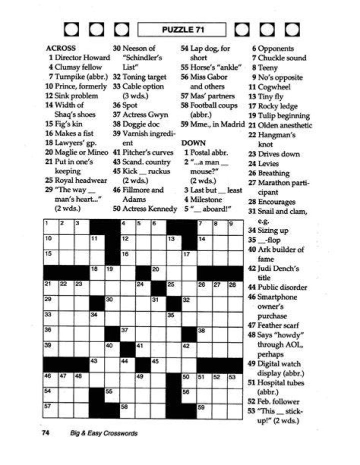 Sport with blades Thomas Joseph 7 letters Crossword Puzzle Clue