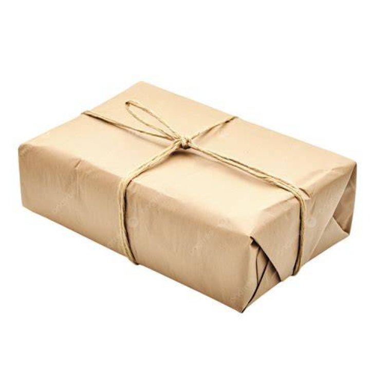 String wrapped around a parcel
