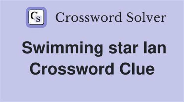 Swimming star Thorpe Crossword Clue