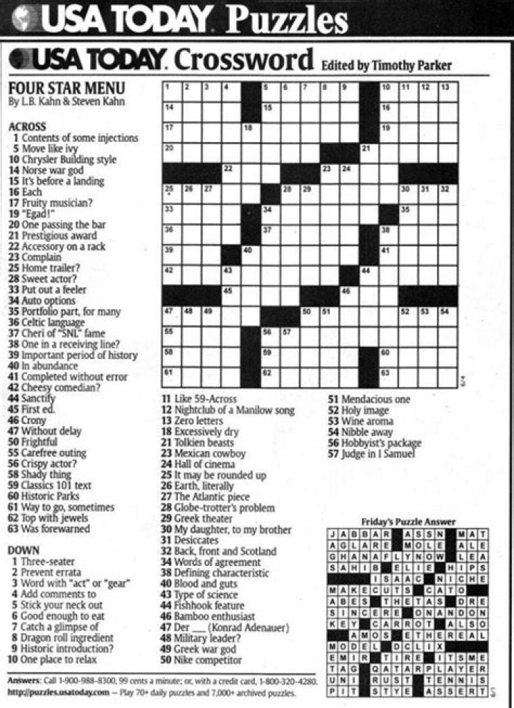 USA Today Social no-nos Crossword Clue Puzzle Answers - News