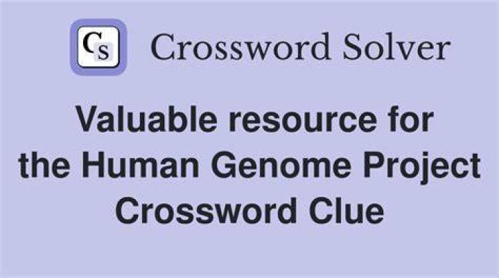 Valuable resource for the Human Genome Project NYT Crossword Clue Answer 7 letters