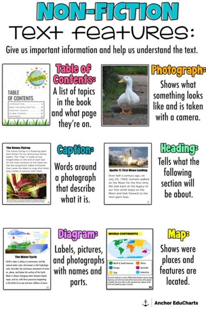 What are examples of fiction?