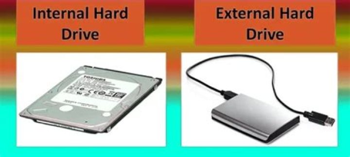 What are two advantages of external hard drive?