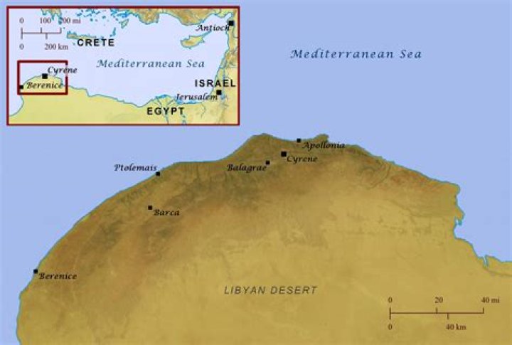 What country is Cyrene in?