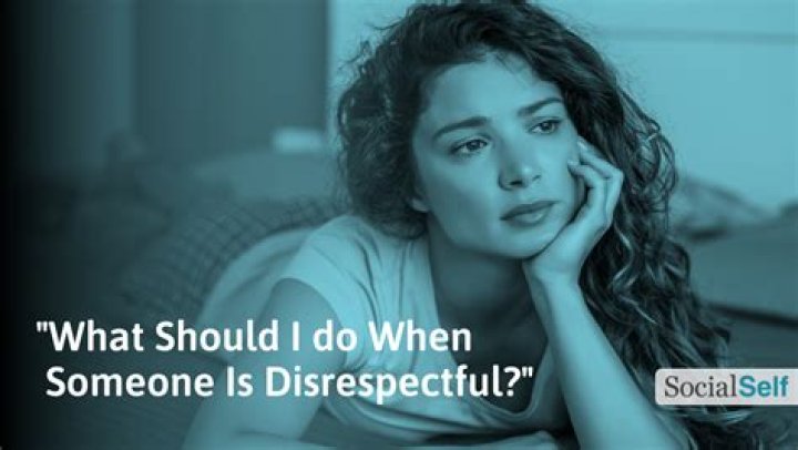 What do you do when you accidentally disrespect someone?