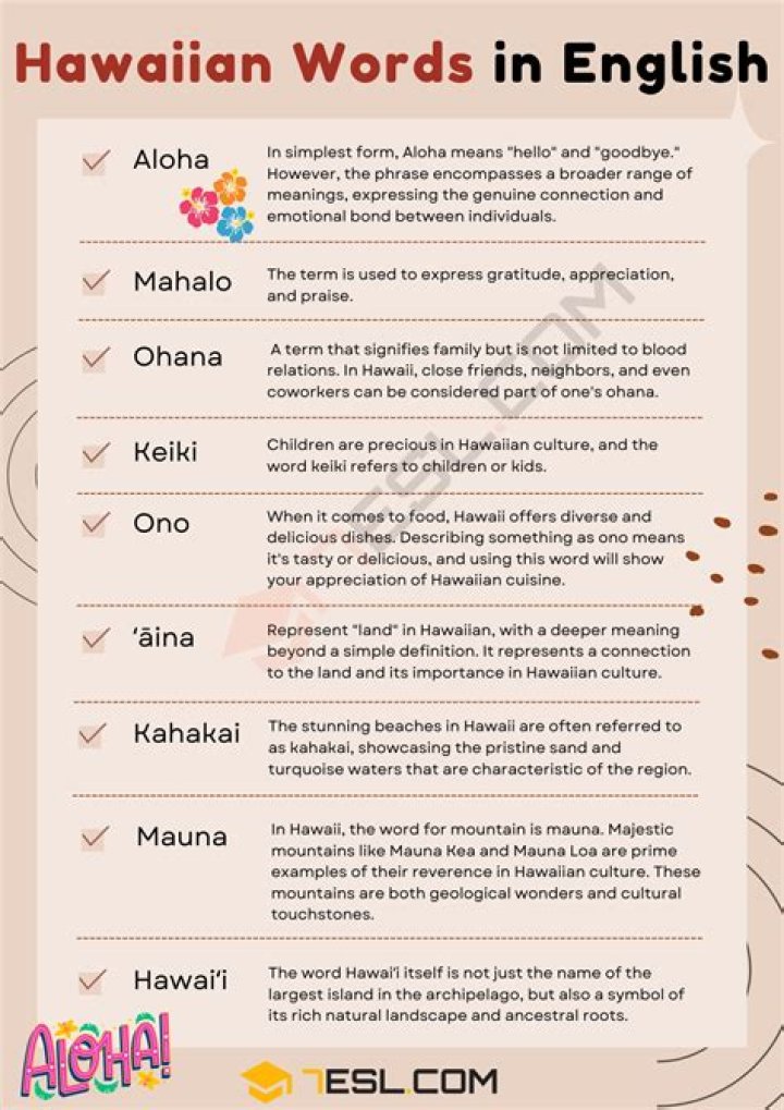 What does Kai in Hawaiian mean?