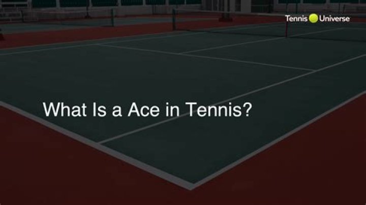 What is a ace in tennis?