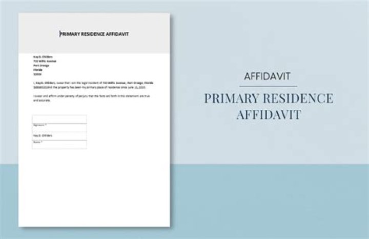 What is a primary residence asset?