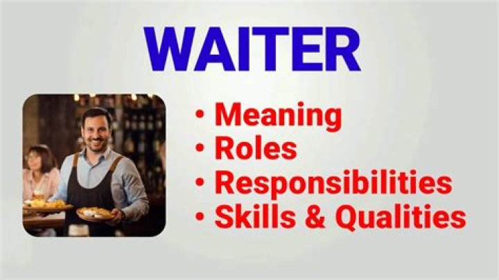 What is the waiter responsibility?