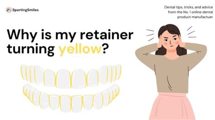 What is the yellow stuff on my retainer?