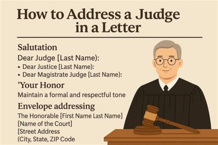 When writing a letter to a judge how do you start?
