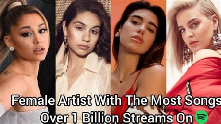 Who has the most songs with 1 billion streams?
