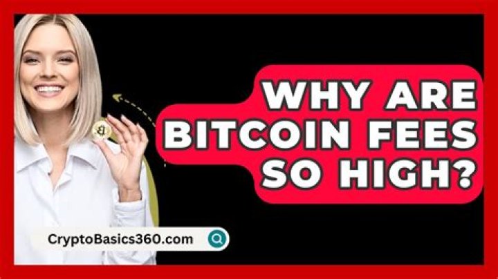 Why are bitcoin fees so high?