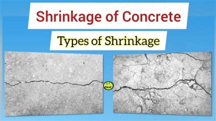 Why does concrete shrinkage occur?